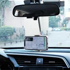 Универсальная подставка для крепления на зеркало заднего вида, 360 градусов, держатель для GPS, внутренняя подставка для смартфона