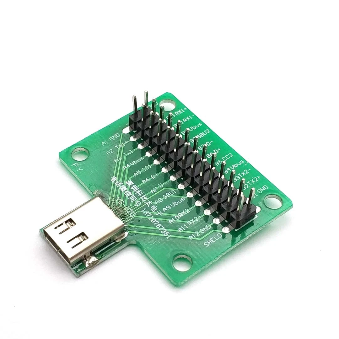 Адаптер розетки с 24 контактами USB 3 1 Тип C для подключения провода и кабеля P