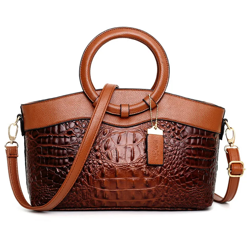 

Classic Alligator Luxury Handbags Women Bags Designer Elegant Crossbody Bags For Women 2021 High Quality Leather Ladies Tote Bag