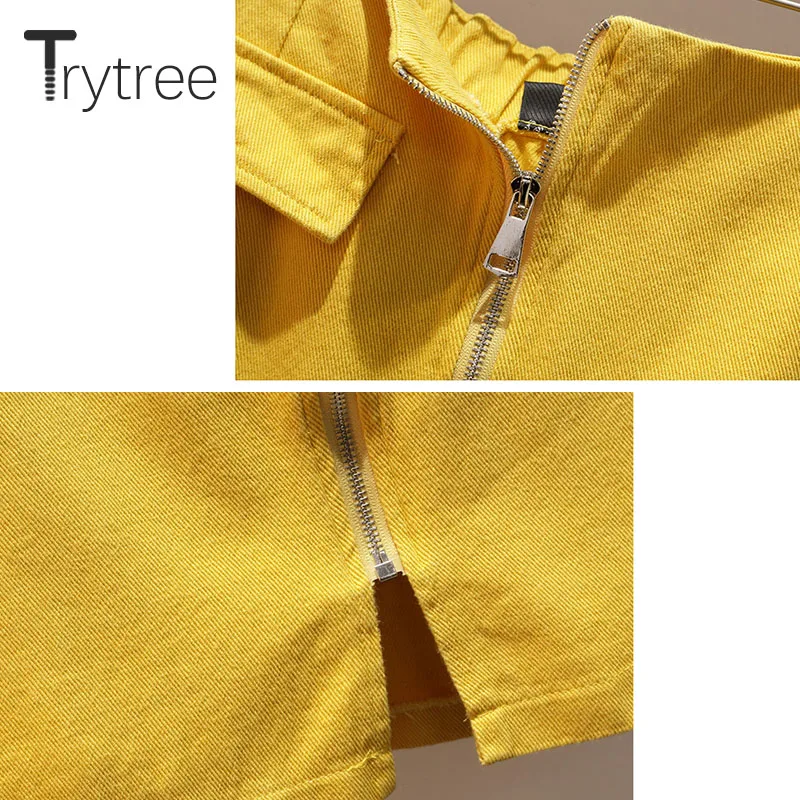 Комплект из двух предметов Trytree Женский Повседневная Блузка с отложным