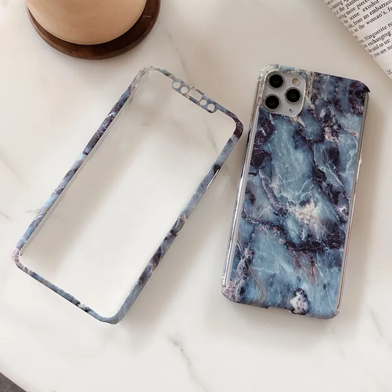 Модный Твердый чехол для iPhone 11 Pro Max XS Max X XR 6 6S 7 8 Plus с полной защитой, 360 градусов, пластиковый чехол