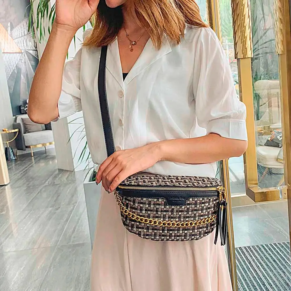 Забавная сумка для женщин модная нагрудная Повседневная Соломенная Сумочка