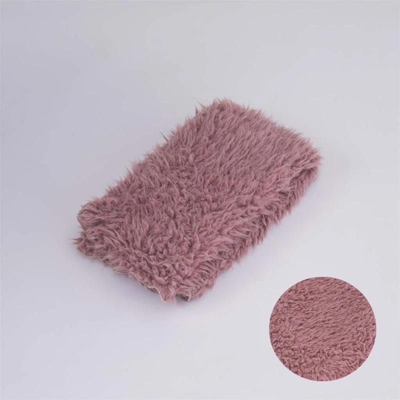 

Newborn Photography Props Backdrop Baby Soft Faux Fur Blanket Infant Kids Fotografia Background Accessory