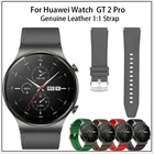 Ремешок из натуральной кожи для Huawei Watch GT 2 Pro, Официальный Кожаный браслет 1:1 для huawei watch GT2 46 мм, ремешок для часов 22 мм