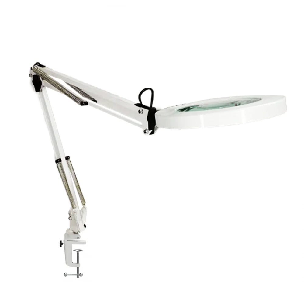 Приглушаемая Настольная лампа с увеличительным зажимом 3 цвета регулируемые