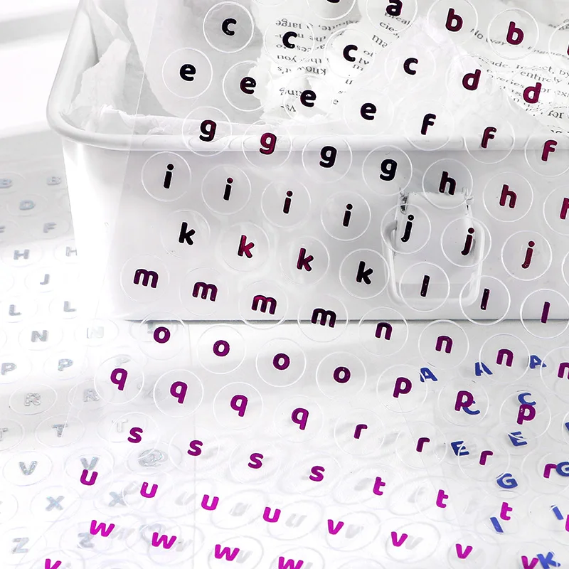 1 шт. прозрачный буквы английского алфавита Стикеры милый планировщик журнала s