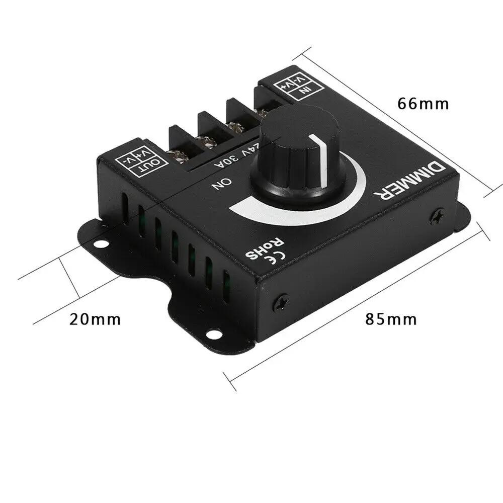 Kawatik LED Dimmer DC12-24V 30A Stepless Switch Controller for Strip Single Lamp | Лампы и освещение