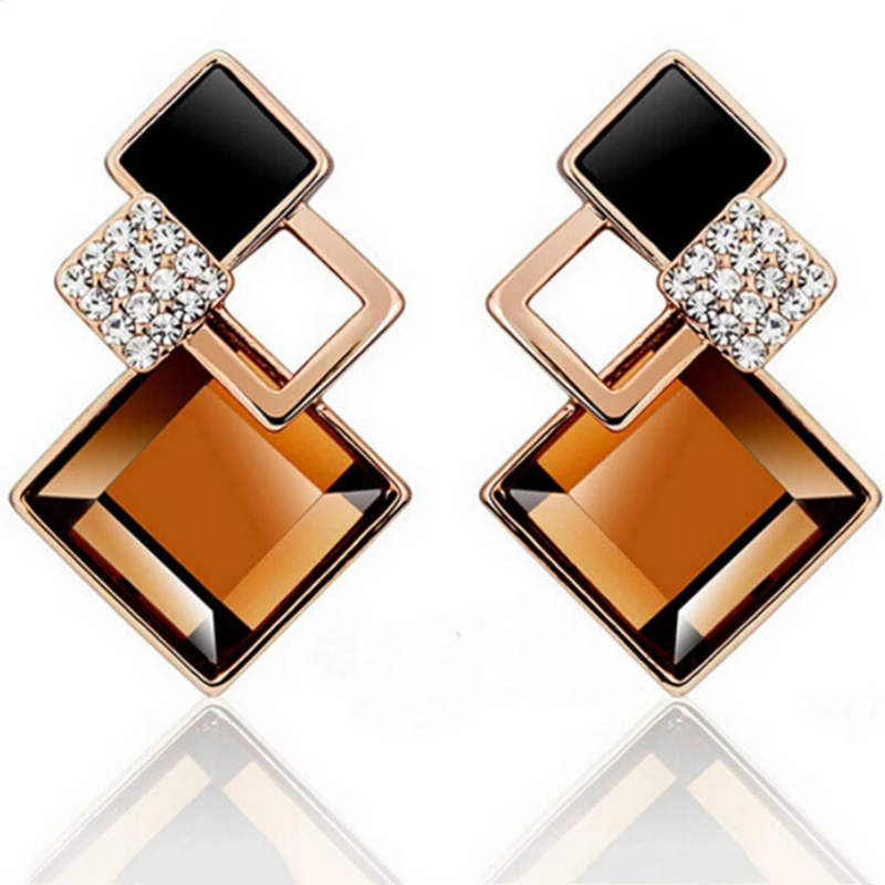 2021 Новое поступление цинковые серьги из сплава металлов Австрийские Взрывные