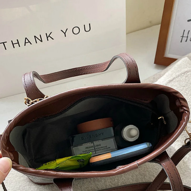 

Crossbody Bags Women Bucket Shoulder Bag Handbags Big Tote Large Capacity Multi-functional Patchwork Korean Style Fashion Simple