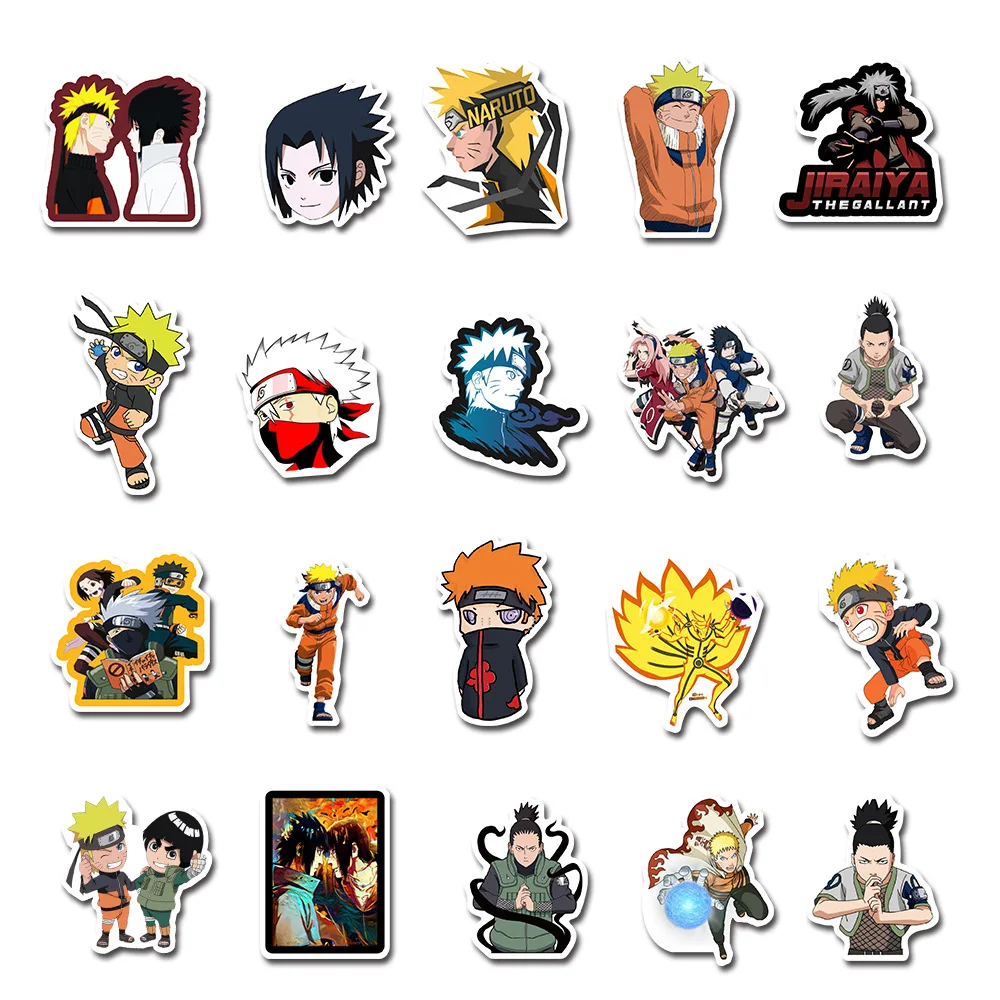 

New 1 pack of 100 unique Japanese anime cartoon snowboard laptop luggage refrigerator car styling home decoration stickers