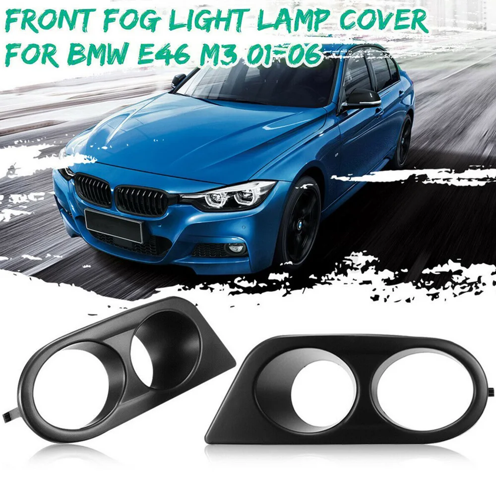 1 пара высокое качество черный передний бампер противотуманный светильник