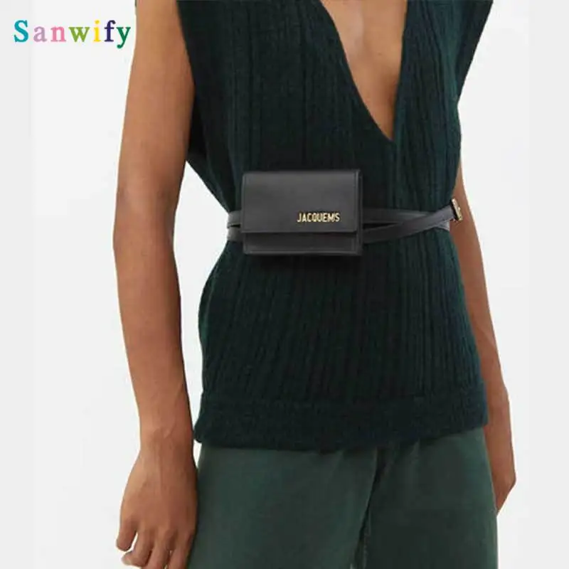 Mini Waist Packs Fanny Bag Famous Brand Bags Women PU Leather Ladies Handbag Luxury Designer Crossbody For | Багаж и сумки