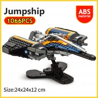 classic game arcadia class jumpship building blocks space wars fighter spaceship airplane model bricks kids diy toys xmas gifts