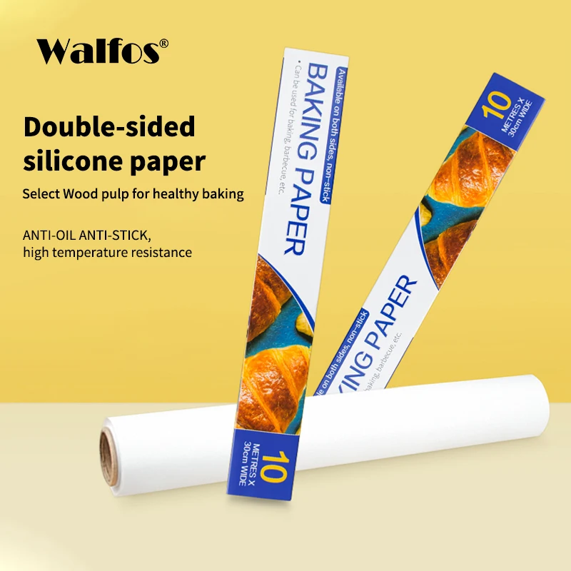 

Walfos пищевой класс двойная сторона силиконовая бумага пищевые обертки упаковочная бумага для хлеба картошки фри масляная бумага инструменты для выпечки
