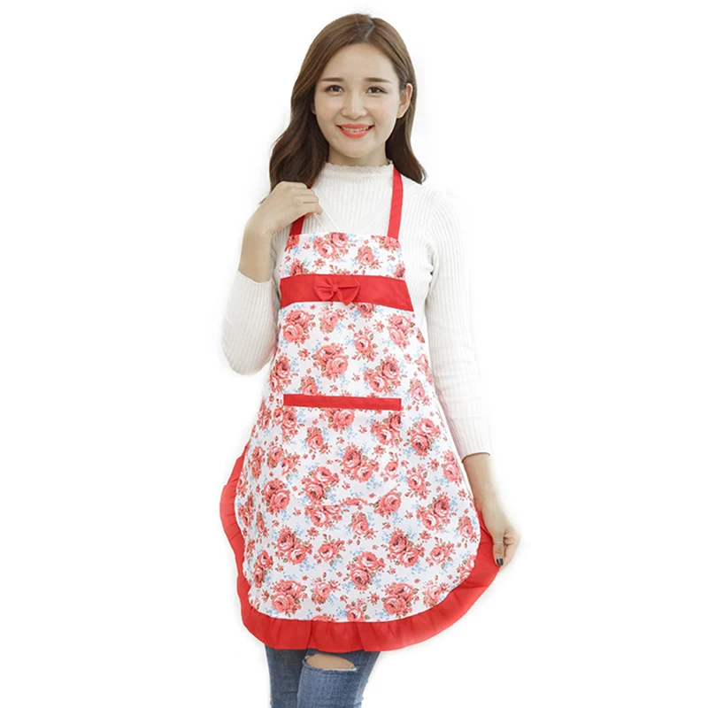 Модный домашний взрослый кухонный Регулируемый хлопковый фартук без рукавов