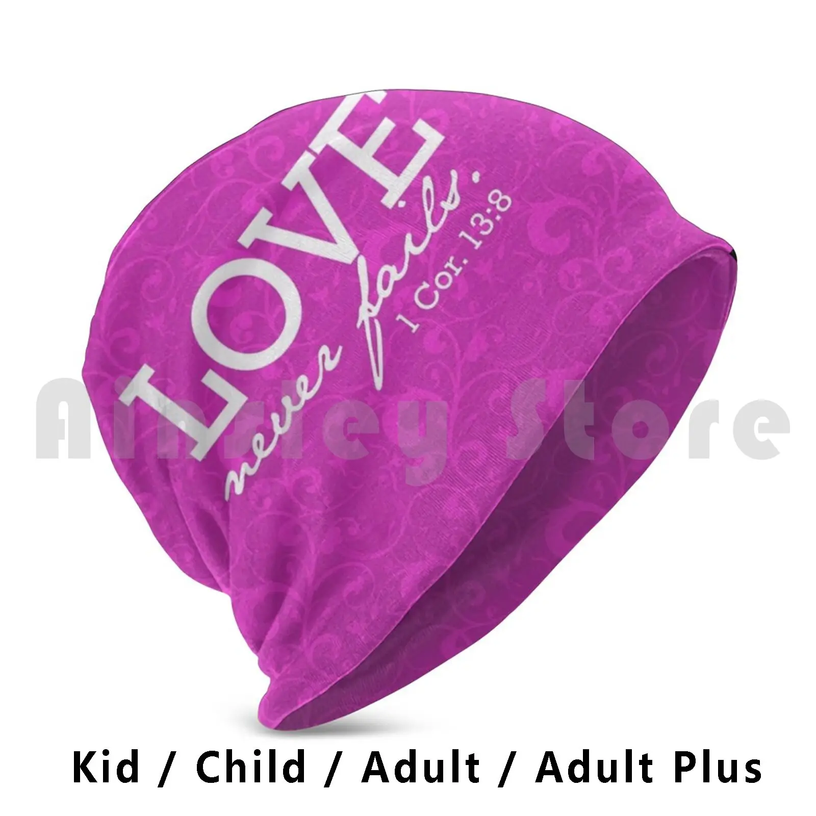 

Love Never Fails-Pink Beanies Pullover Cap Comfortable Jw Jw Ministry Jw Souvenirs Jw Gifts Jw Gift Ideas Jw Art Jw