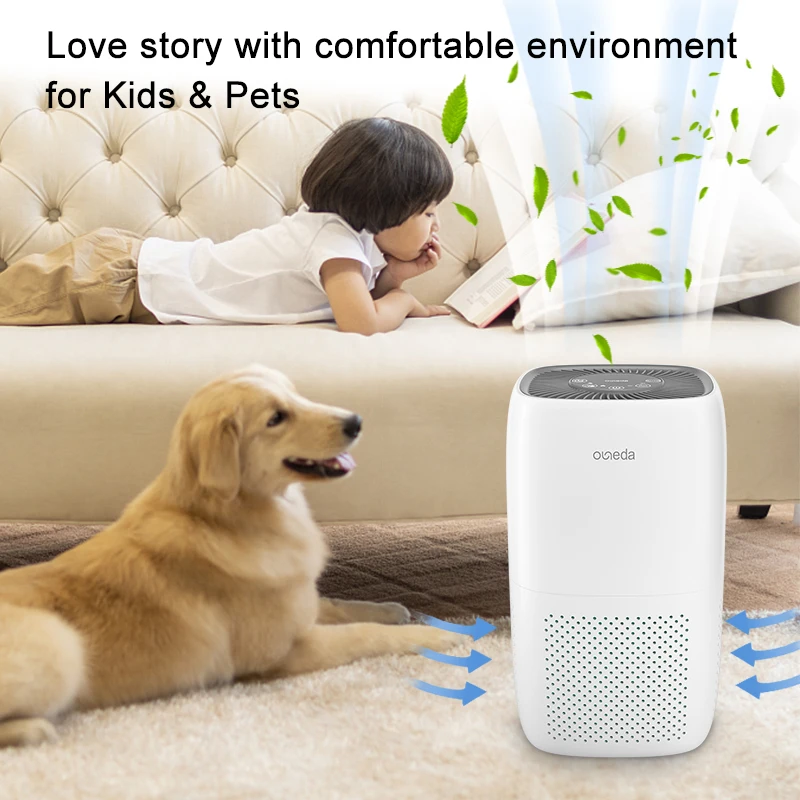 OUNEDA HY3800 Air Purifier For Home True H13 HEPA & Carbon Filters Automatic Mode Cleaners remove dust Smoke Pet hair Odor | Бытовая