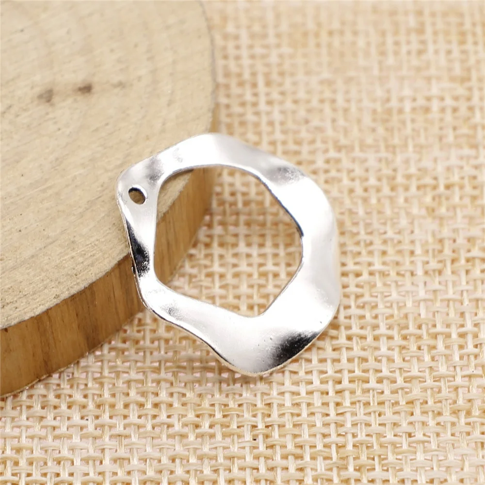 Серьги подвески неправильной формы для изготовления ювелирных изделий 8 шт. 24x25