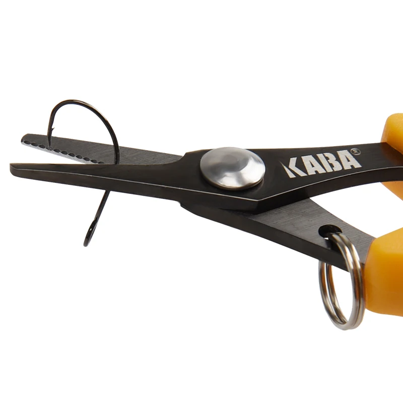 KABA Fishing Scissor 3.5'' for Cutting Braided Line Mono and Fluorocarbon Braid Black Yellow Color Tools | Спорт и