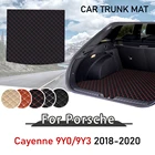 Коврик для Porsche Cayenne 9Yd 9Y3 2018 2019 2020, напольные коврики для багажника, подкладка для грузового автомобиля, аксессуары для багажника