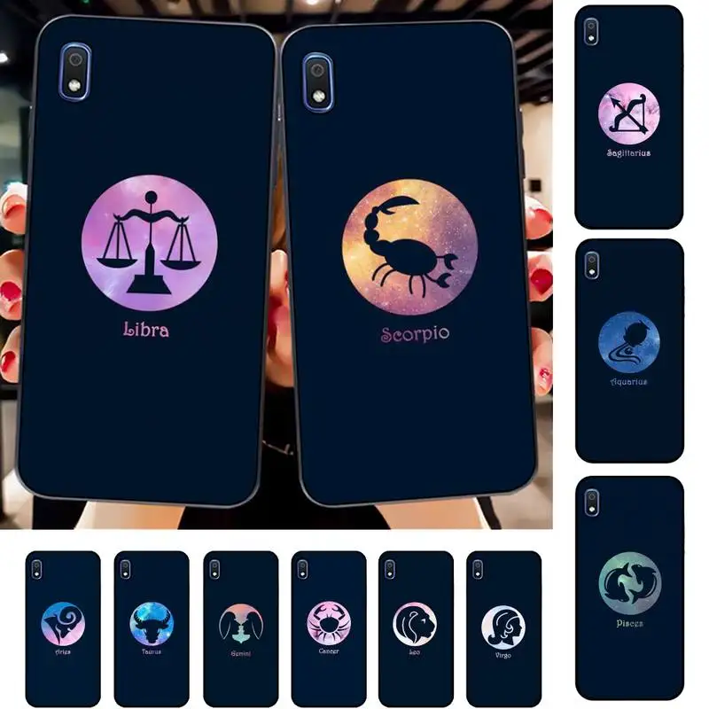 

12 constellations zodiac signs Phone Case for Samsung A51 01 50 71 21S 70 31 40 30 10 20 S E 11 91 A7 A8 2018