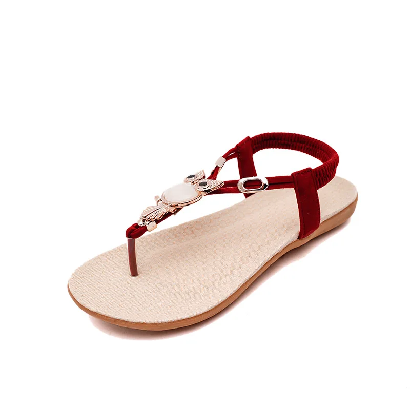 

Bohemian Flat Sandals for Women Fashion Beach Flip Flops Summer Shoes