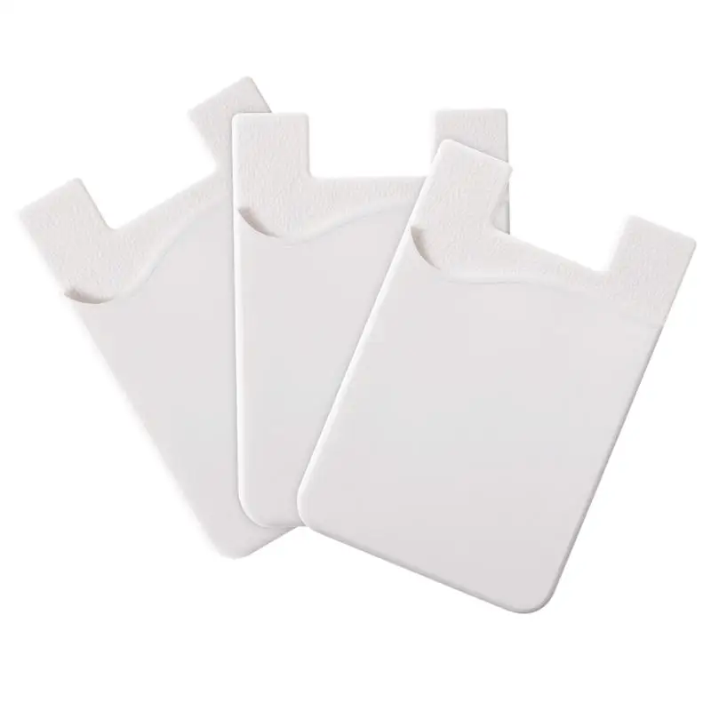 

3pcs Silicone Practical Adhesive Cards Holders Cellphone Wallets for Cards Phone