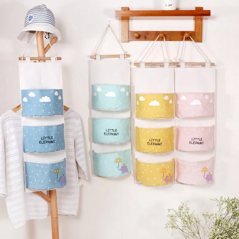 INS скандинавские настенные красочные сумки для хранения в кроватке декор детской