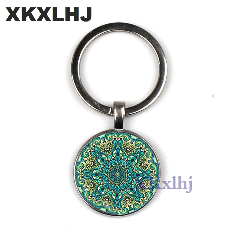 Брелок XKXLHJ из новой искусственной хны брелок для йоги стеклянная выпуклая