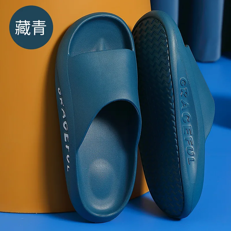

Slippers for Women Summer Wear Thick-soled Bathroom Shoe Couples Slippers for Men Fashion Shoes EVA Soft Sole