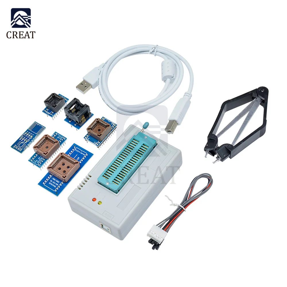 

TL866 TL866A TL886CS Programmer Device USB Eprom Flash BIOS 6 Adapter PLCC IC Extractor Universal ICSP Serial Interface PIC MCU