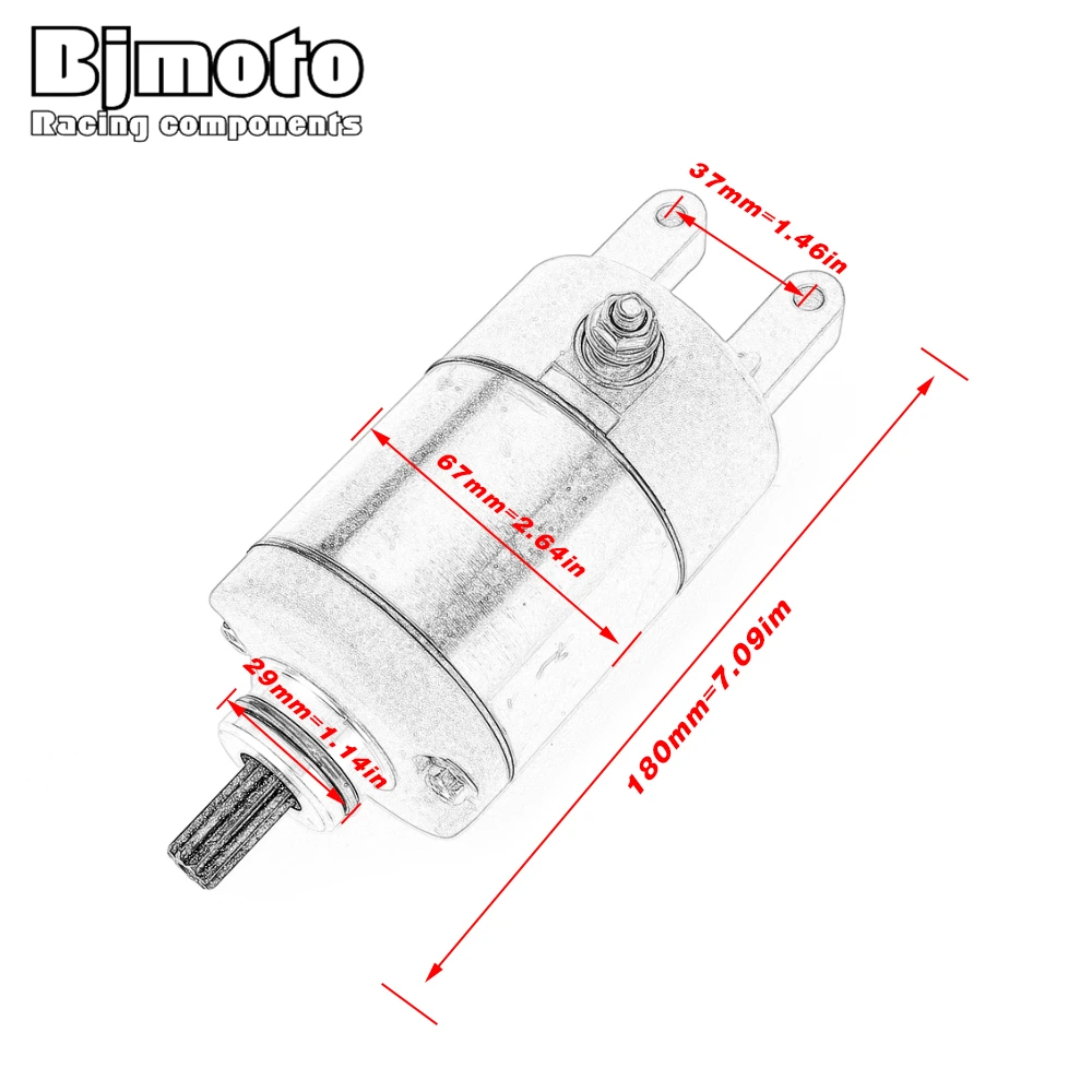

Starter Electrical Engine Starter Motor For Linhai Bighorn 4x4 260 ATV 300 UTV for Big Daddy 260 ATV 300 400 2x4 4x4 ATV UTV