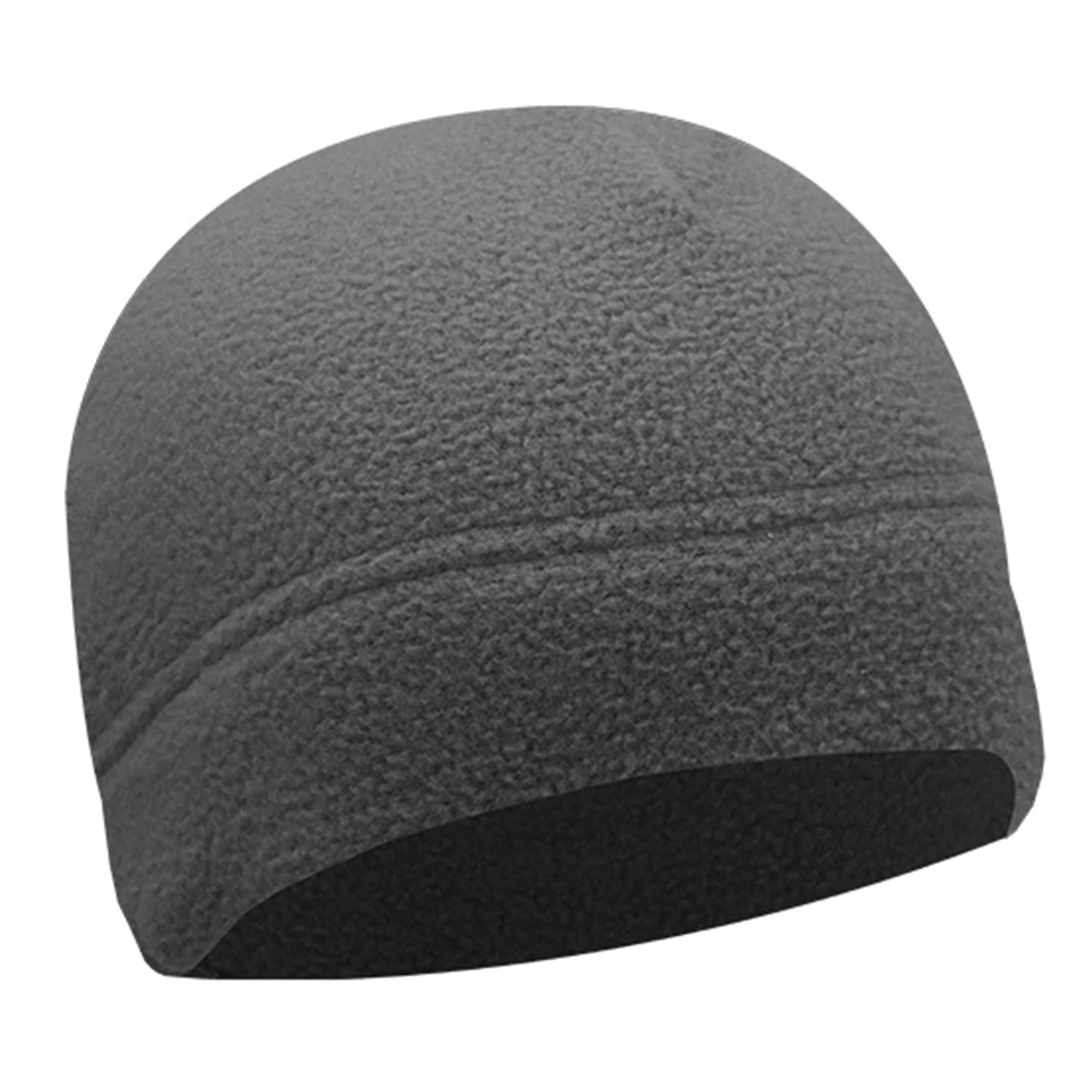 Уличная спортивная Лыжная шапка для катания на коньках однотонная флисовая