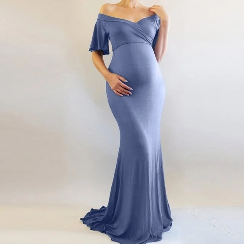 Женское платье для беременных длинное длиной до пола мамы кормящих женщин