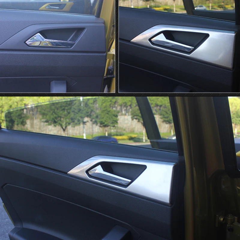 Автомобильный стиль внутренняя дверная панель покрытие с блестками для Volkswagen Polo