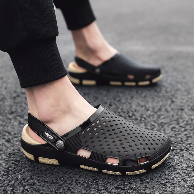 GINITA 2019 новые мужские туфли сабо сандалии уличные садовые шлепанцы пляжные сланцы