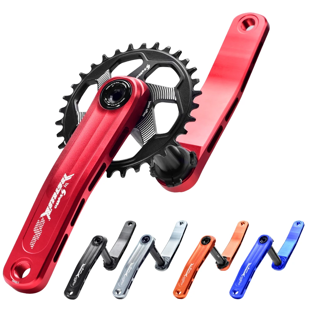 

SWTXO CNC 170mm Bicycle MTB Crank Mountain Bike Crankset 30T 32T 34T 36T 38T Chainring Crown Bottom Bracket for Shimano SRAM XX1