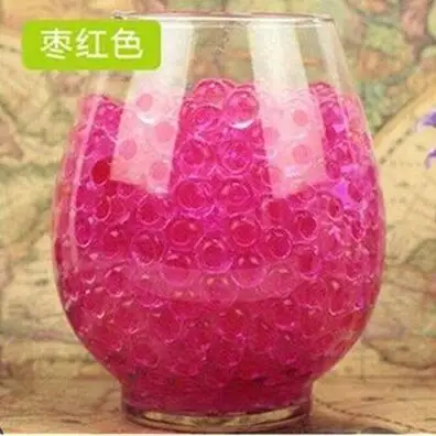 100 шт./упаковка небесно-голубые кристаллы гидрогелевые полимерные водные бусины