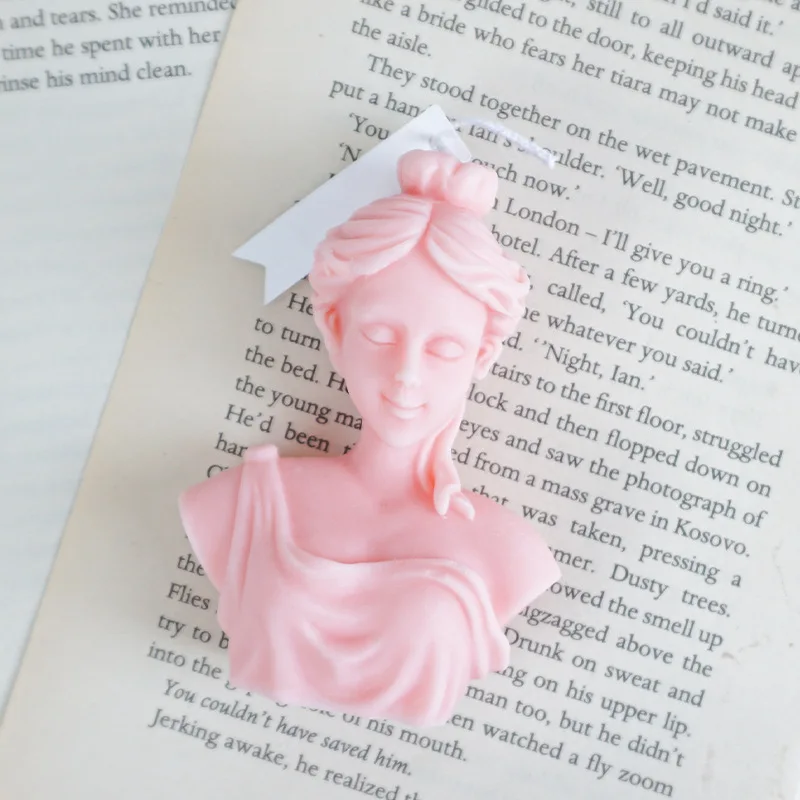 

Woman Candle Portrait DIY Molded Silicone Candle Mould Goddess Plaster Mold Craft Mold Making Supplies Soap Candle Mould