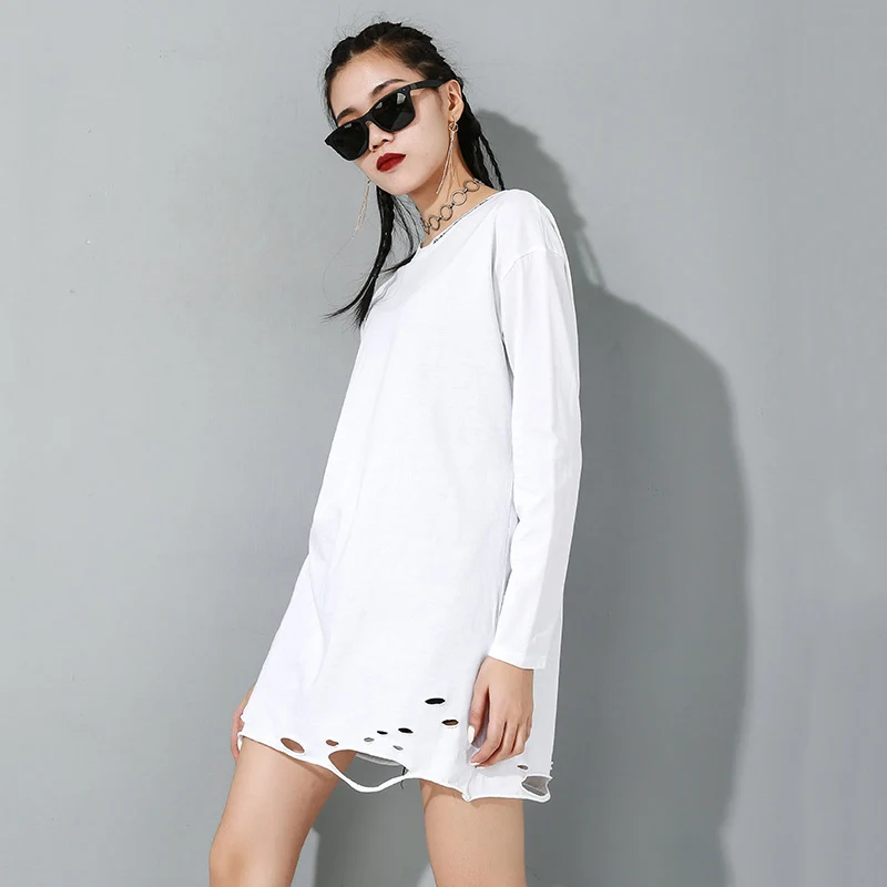 XITAO Hole Goddess Fan плиссированная футболка модная новинка 2020 спринт открытая