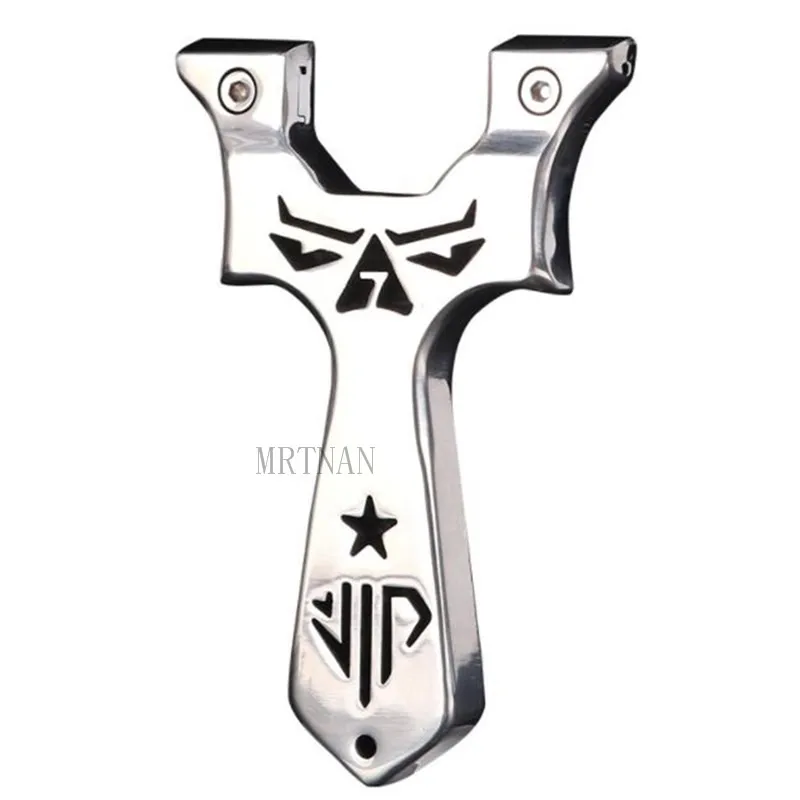 

New Stainless steel Slingshot Outdoor High Precision Powerful Catapult Hunting Suit With Flat Rubber Band Hunting Accessories