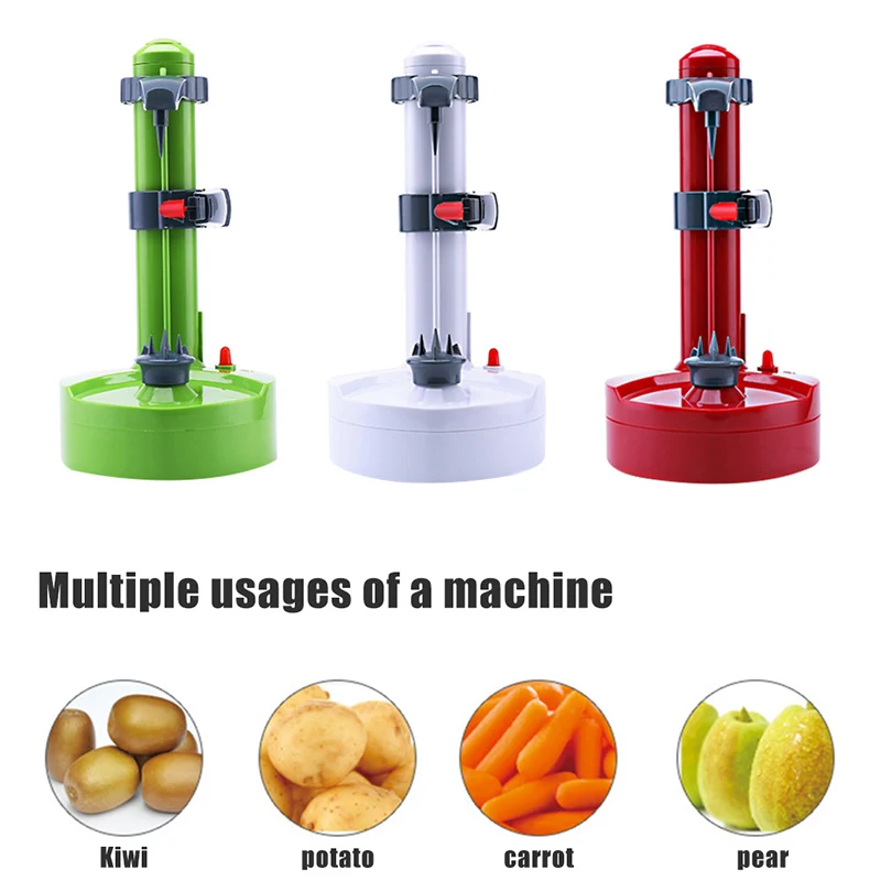 

Durable ABS Plastic Non-slip Base Electric Automatic Peeler Multifunctional Potato Fruit Orange Peeling Machine K888