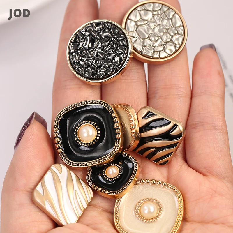 Черное золото металлические пуговицы для одежды женский костюм пальто Cc