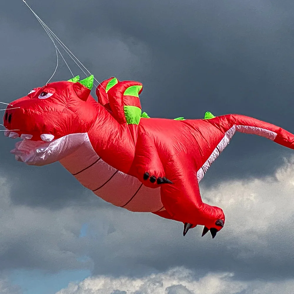 Воздушный змей dargon 3 5 m line мягкий подвесной воздушный | Игрушки и хобби