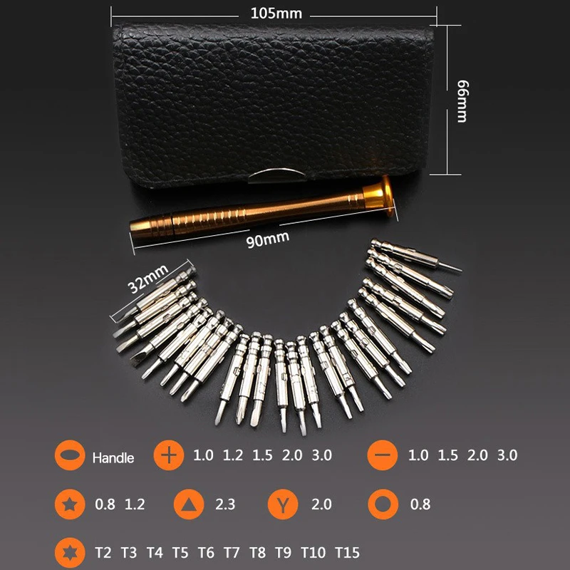 25 in 1 Drone Repair Screwdriver Sets Professional Screw Bolt Driver Tool For DJI Mavic Air 2/2S/Pro/Mini 2/Mini SE Phantom 3/4 |