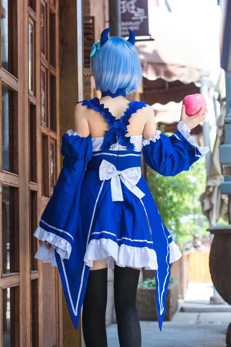 Костюм для косплея из аниме Хэллоуин костюм Rem Ram Cos Re Life In A в другом мире от нуля