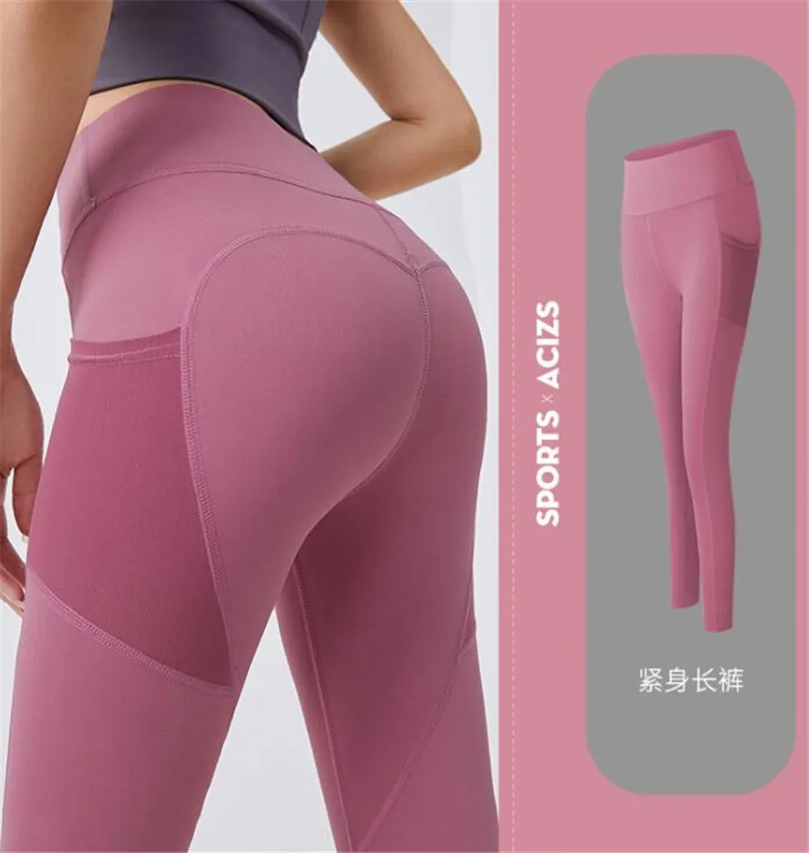 

Women's High Waist Yoga Pants with Pocket Leggings with Pockets Tummy Control Workout Yoga Push Up Leggings