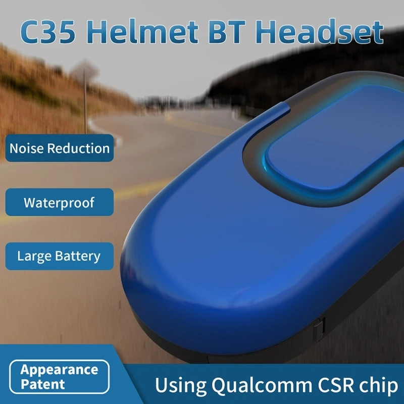 C35 мотоциклетный шлем Bluetooth 5 0 гарнитура 1100 мАч шумоподавление водонепроницаемый