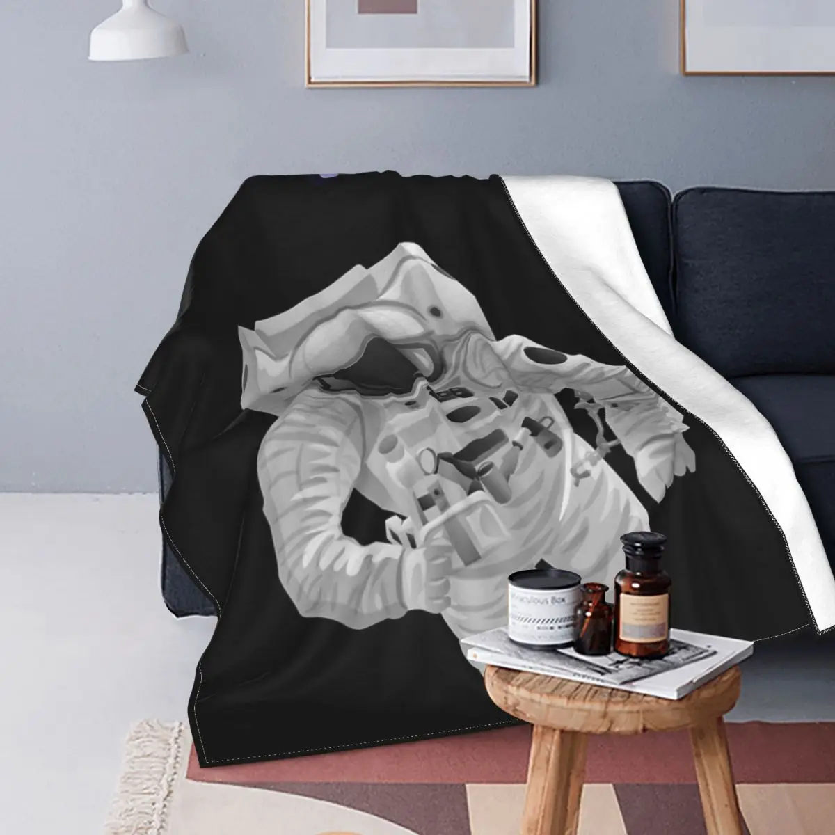 

Manta с изображением астронавта, colcha с изображением «мне нужно мое пространство», Куадрос, аниме, кавайная, пондеada