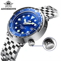 addies dive mens automatic watch nh35a sapphire crystal ceramic bezel bgw9 luminous 30bar steel tuna diver men watch watches